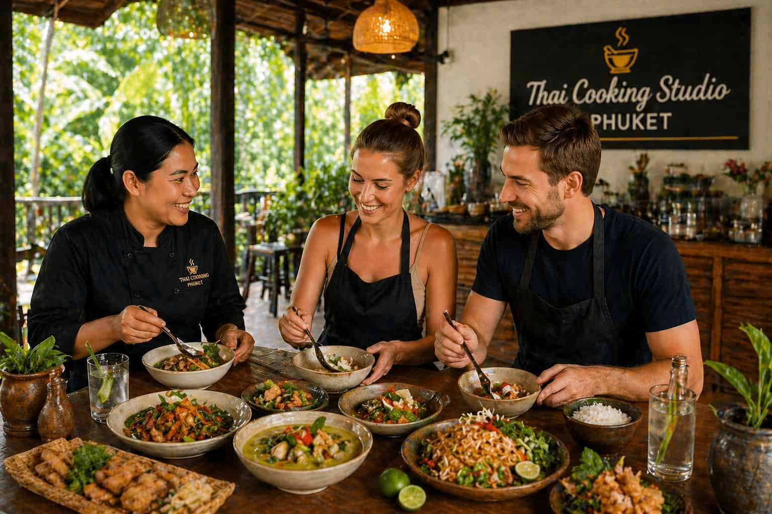 Best Thai cooking class Phuket experience couple